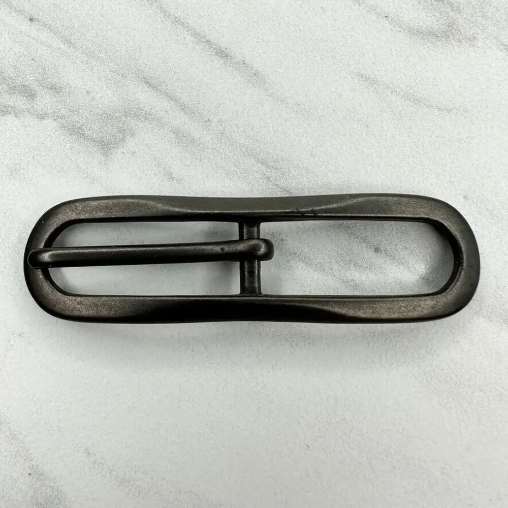 Dark Bronze Tone Skinny Simple Basic Belt Buckle